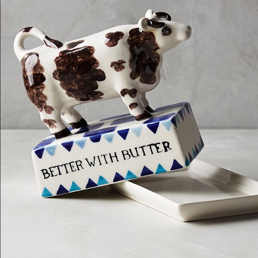 Anthropologie Better with Butter Dish